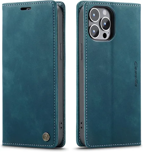 Miniatura 7 de SINIANL Funda de cuero para iPhone 13 Pro, cartera para iPhone 13 Pro, funda plegable con tapa y función atril magnética, funda protectora Negro