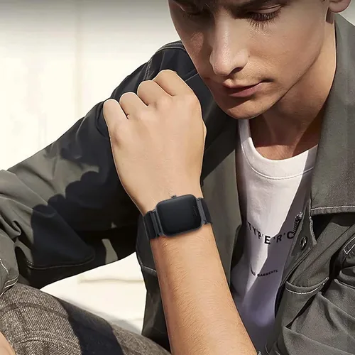 Miniatura 4 de Paquete de 2 correas elásticas de nailon compatibles con Amazfit Active 2/Active 3 Premium/Active, correas deportivas de repuesto suaves de 0.787