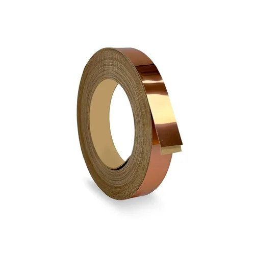 Miniatura 24 de Bandas de borde plateado cepillado de 1 pulgada x 25 pies – Adhesivo fuerte para despegar y pegar, fácil aplicación – Cinta de borde flexible