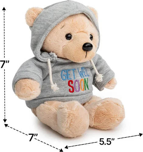 Miniatura 7 de Ganz Regalo de amigdalectomía Get Well Soon Teddy Bear con amígdalas de despedida para niños, juego de regalo de libro para niños, recuperación