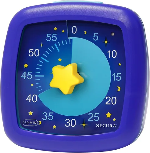 Miniatura 8 de Secura - Temporizador visual de 60 minutos, temporizador silencioso de estudio para niños y adultos, relojes de tiempo, temporizador de cuenta