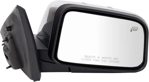 Miniatura 150 de TRQ Cubierta cromada del espejo manual del lado del pasajero, acabado liso para Volvo VNL 2004-2014