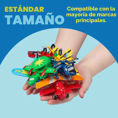 Miniatura 7 de JOYIN 16 piezas de juguetes de avión para niños, helicóptero de avión, aviones incluidos, cazas, bombarderos, regalos para niños pequeños a partir