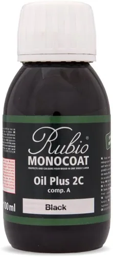 Miniatura 26 de Rubio Monocoat Muestra de Acabado de Aceite para Madera - Puro Aceite Plus Parte A Aceite de Linaza de Secado Rápido y Ecológico para Uso Pure