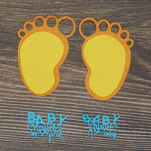 Miniatura 7 de Troquel de corte para baby shower, productos para bebés, troqueles para hacer tarjetas, lindos troqueles de pie para baby shower, decoupage