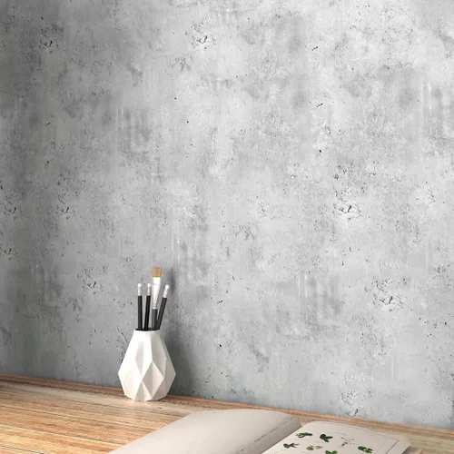 LACHEERY Papel tapiz de hormigón de 24 x 160 pulgadas de grosor para pegar y pelar, papel tapiz de cemento sintético, autoadhesivo, papel de pared