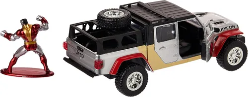 Miniatura 4 de Jada Toys 253223012, Marvel X Men Jeep Gladiator con figura Colossus, Marvel X Men Jeep Metal Gladiator con rueda libre, puertas abiertas
