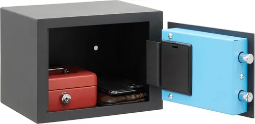 Miniatura 2 de ARREGUI Blue 650100 Caja fuerte de acero con cerradura electrónica, 6.7 x 9.1 x 6.7 in, 5 L, caja fuerte para el hogar y el hogar, teclado