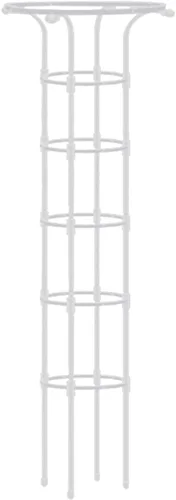 Enrejado de obelisco de jardín para plantas trepadoras, enrejado de exterior e interior para plantas en maceta, paraguas vertical de metal con
