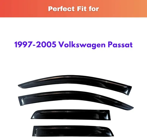 Miniatura 486 de KPY Visor de ventana compatible con Kia Soul 2009-2013, Protector contra lluvia de 4 unidades, deflectores de ventilación de ventana lateral