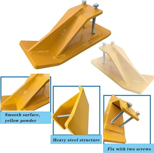 Miniatura 3 de 2 protectores de cubo de tractor amarillo, protector de borde, tuercas y pernos de doble bloqueo, protector antideslizante para accesorios de cubo