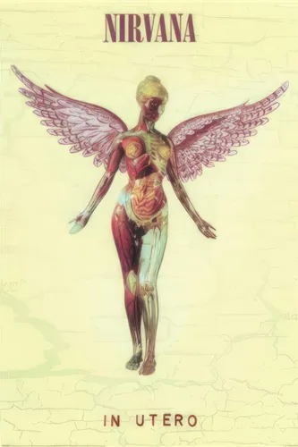 Nirvana - Póster musical (In Utero - Portada del álbum) (Tamaño: 24" x 36")