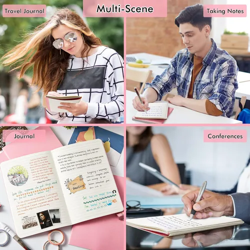 Miniatura 7 de Feela - 36 paquetes de cuadernos de tapa blanda a granel, cuadernos en blanco rayados para viajes para mujeres y hombres, cuadernos rayados