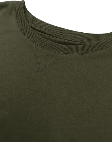 Miniatura 5 de Bingerlily Sudadera casual de manga larga para mujer, cuello redondo, linda sudadera pullover de ajuste relajado, tops