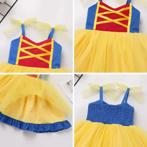 Miniatura 6 de IDOPIP Baby Girls Halloween Tutu Dress Shiny Spider Bat Princess Birthday Party Dresses Ruffle Tulle Bowknot Dress up Costume