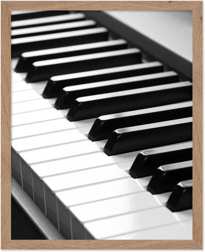 Miniatura 19 de Poster Master Póster de teclado de piano, impresión de piano, impresión de fotografía, arte en blanco y negro, diseño de música de instrumentos