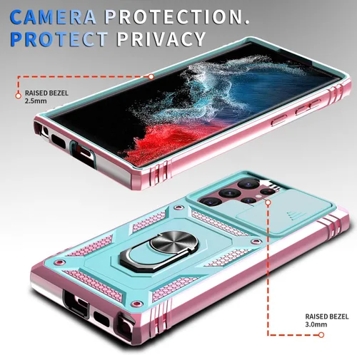 Miniatura 4 de Funda para Galaxy S22 Ultra, a prueba de golpes, resistente a los impactos con lente deslizante Funda protectora para Samsung Galaxy S22 Ultra