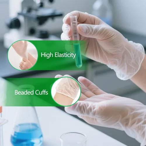 Miniatura 7 de Disposable Latex-Free Vinyl Exam Gloves Food Safe, 4mil Heavy Duty Food Prep Clear Rubber Gloves