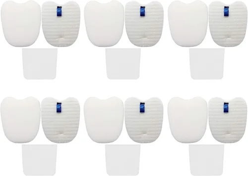Miniatura 8 de Juego de filtros de vacío para Shark Rocket DuoClean HV380 HV380W HV381 HV382 HV384Q UV380 ZS360 ZS361C ZS362, 4 filtros de espuma y fieltro, 4