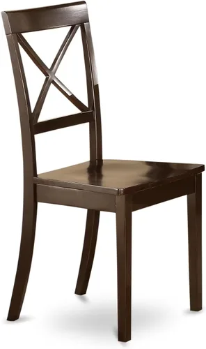 Miniatura 3 de East West Furniture HEBO7-CAP-LC - Juego de mesa y sillas de cocina de 7 piezas, consta de una mesa de comedor rectangular con pedestal y 6 sillas