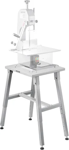 Miniatura 15 de Sierra de banda eléctrica comercial para carne, máquina de sierra ósea vertical de acero inoxidable de 1500W, banco de trabajo de 19.3" x 15