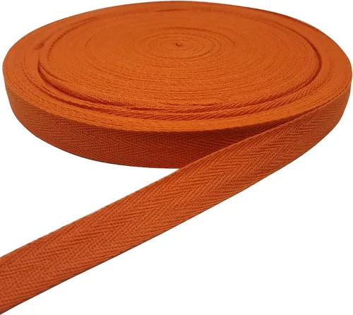 Miniatura 43 de Cinta de algodón en espiga, cinta de sarga para coser, cinta natural al bies para manualidades (beige, 1 pulgada)
