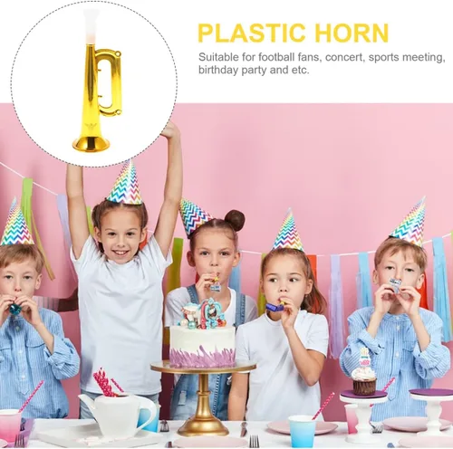 Miniatura 6 de Toyvian Trompeta de juguete para niños, 14 piezas, plástico para niños, instrumento para fiestas, fabricantes de ruido, recuerdos de fiesta