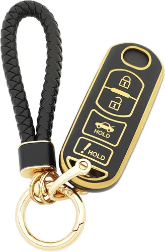 Miniatura 23 de Funda para Llavero de Coche Llavero Funda de Llave de TPU Suave Carcasa de Protección Portallaves Accesorios