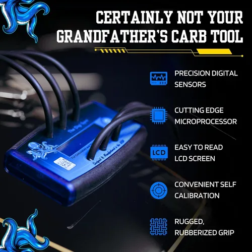 Miniatura 3 de 6 canales: el cuerpo del acelerador digital Digi Sync y la herramienta de sincronización de carbohidratos, sincronizador de carburador fácil de usar