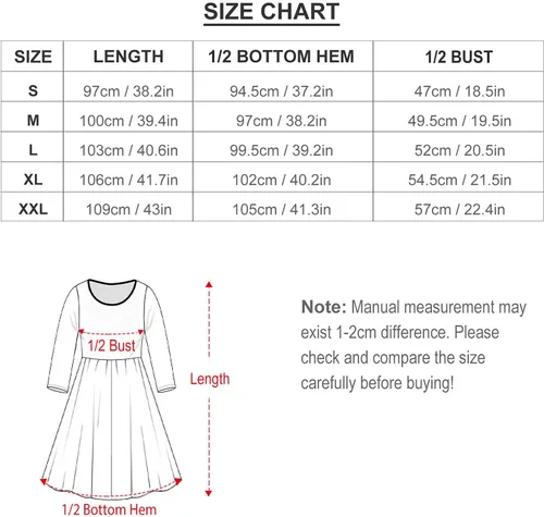 Miniatura 6 de Vestido holgado de manga larga para mujer, con cuello redondo, con bolsillos