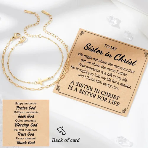 Miniatura 3 de Tarsus Pulsera de cruz para mujer, regalos religiosos para mujeres, regalos cristianos para mujeres, amigas, familia, adolescentes