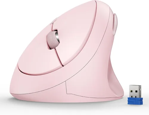 Miniatura 9 de TECKNET Ratón Ergonómico, 4800 DPI 5 Niveles de DPI Ajustables, Ratón Vertical Inalámbrico, 6 Botones, Ratón Silencioso de 2.4G para Laptop, PC