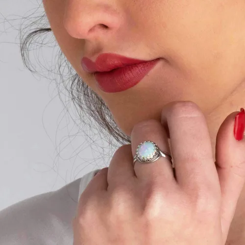 Miniatura 21 de 925 Sterling Silver Gemstone Rings for Women - Anniversary Rings for Women - Sterling Silver Rings for Women - Dainty Sterling Silver Rings