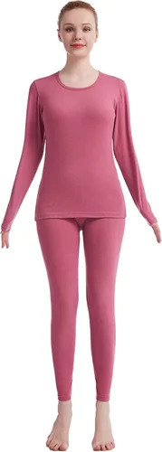 Miniatura 2 de Ropa interior térmica para mujer Long Johns conjuntos de ropa interior térmica para mujer, capa base ultra suave, regalos con caja