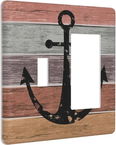 Miniatura 11 de Cubiertas decorativas para placa de interruptor, bandera estadounidense, receptáculo de 1 banda, placa de pared dúplex, cubierta de interruptor