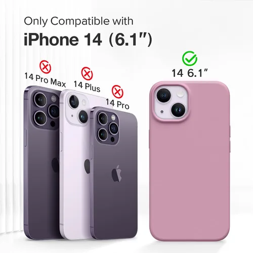 Miniatura 2 de GONEZ Funda magnética para iPhone 14, compatible con Magsafe, con protector de pantalla + protector de cámara, forro de microfibra antiarañazos