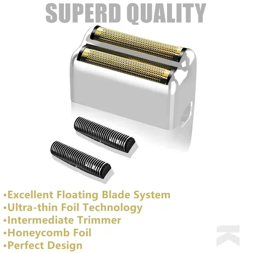 Miniatura 2 de Lámina de repuesto para afeitadora y cortadoras compatibles con las maquinillas de afeitar eléctricas BaBylissPRO FXFS2, cabezal de repuesto para 2