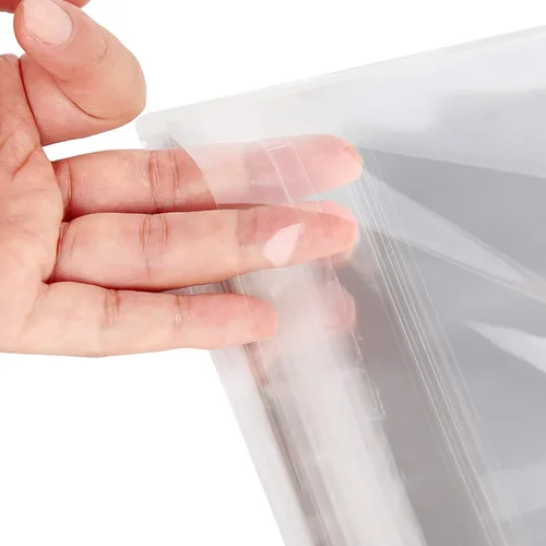 Miniatura 3 de Falling in Art Bolsas de plástico transparentes con sello de cristal sin ácido de 1.496 mil (un solo lado) para impresiones de arte de 5x7, fotos, 5