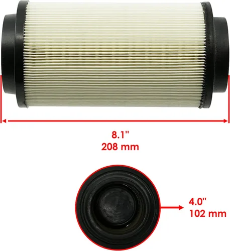 Miniatura 2 de Caltric Filtro de aire con funda de aire de entrada de prefiltro compatible con Polaris Scrambler XP 1000 2014-2019