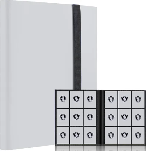 Miniatura 12 de Carpeta de tarjetas coleccionables de 9 bolsillos, libro de tarjetas premium para 360 tarjetas, álbum de tarjetas resistente para tarjetas