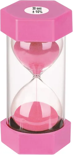 Miniatura 12 de SuLiao Temporizador de Arena de 30 Minutos: Reloj de Arena de Plástico de 30 Minutos, Extra Azul, Reloj de Arena Unificado, Temporizador de Arena