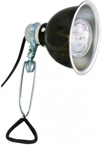Miniatura 2 de Zoo Med Deluxe abrazadera de lámpara de porcelana, Negro/Gris