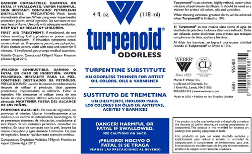 Miniatura 2 de Weber Turpenoide inodoro, botella de 4.0 fl oz, 1 cada uno (1681)