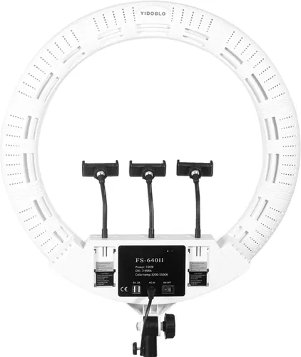 Miniatura 10 de Lámpara de anillo de 100 W, 22 pulgadas, kit de luz de anillo de 21.7 in, lámpara LED súper brillante para maquillaje, belleza, uñas, piel, bolso