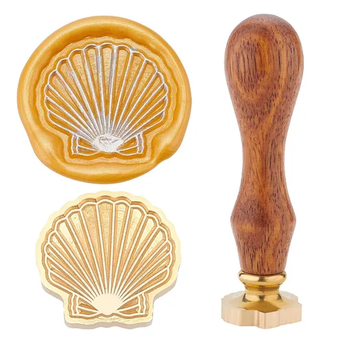 Miniatura 7 de CRASPIRE Monstera - Sello de cera de hojas para sellar plantas, retro, vintage, extraíble, latón, cabeza con mango de madera, para invitaciones