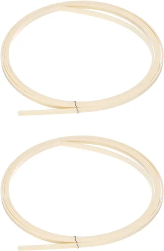 Miniatura 13 de MECCANIXITY Tira de Encuadernación y Borde Purfling de Plástico 1650x7x1.5mm para Guitarra Acústica Clásica Blanca, Juego de 2 Blanco
