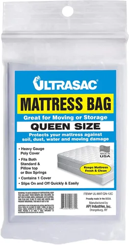 Miniatura 9 de Aluf Plastics - Bolsa matrimonial de colchón transparente de alto rendimiento de 2.5 mil (eq), 66 x 90 pulgadas (paquete de 30)