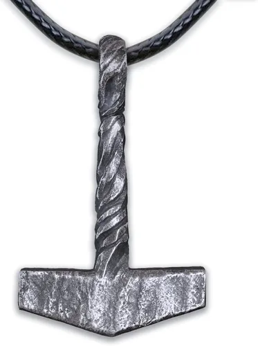 Miniatura 30 de Baldur Jewelry - Collar con Colgante de Martillo de Thor Mjölnir - Joyería Vikinga Nórdica de Thor - Collar de Thor - Regalos de Thor para Hombres