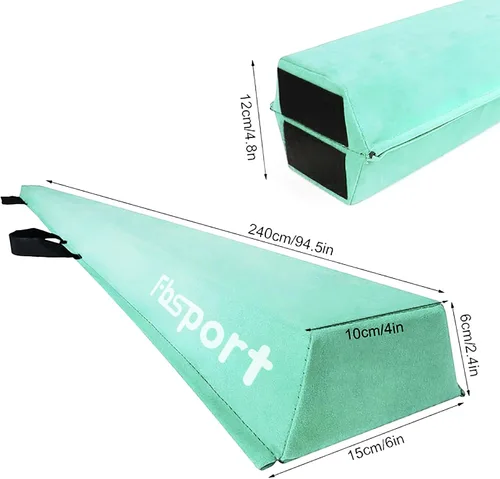 Miniatura 3 de FBSPORT - Barra de equilibrio plegable de 8 pies, 9 pies, 9.5 pies; viga de gimnasia de espuma, viga de equilibrio plegable para niños y adultos