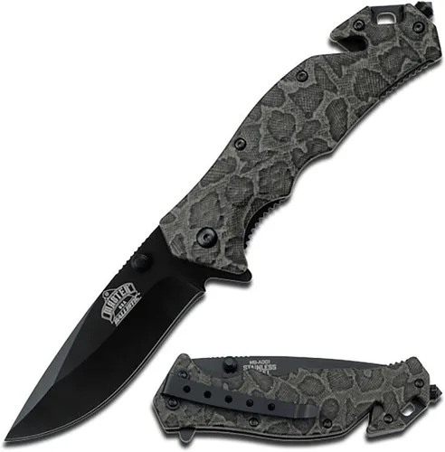 Miniatura 6 de Master USA MU-A001 Serie Cuchillo Plegable con Resorte, Hoja Negra, 11.43 cm Cerrado